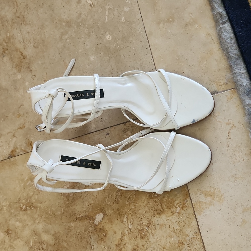 Charles & Keith White Heels